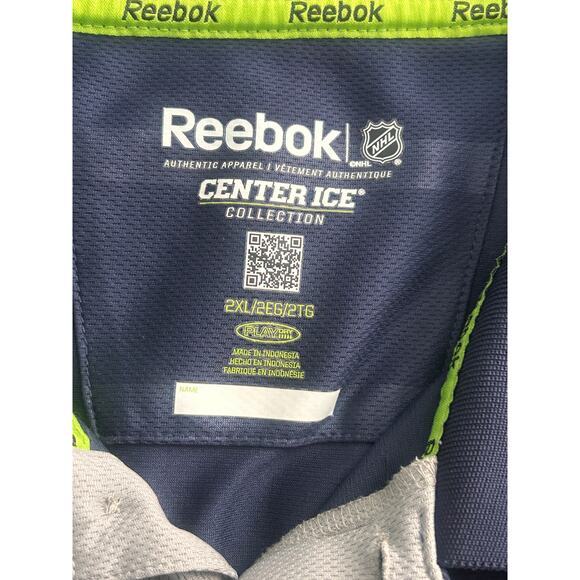 Reebok NHL Nashville Predators Center Ice Polo Shirt 2XL Navy - NWOT - Picture 5 of 5